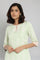 Tea Green Printed kurta