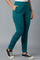Blue Cotton Lycra Jersy Pants