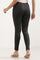 Black Solid Skinny Fit Tights With Elasticated Waist