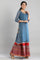 Blue Festive kurta Skirt Set