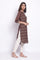 Fresh Roast Brown Embellished kurta