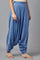 Blue Y/D Striped Draped Pants