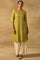 Light Green Mirrorwork kurta In Tussar