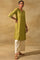 Light Green Mirrorwork kurta In Tussar