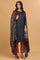 Dark Blue Modal Satin Sequin kurta