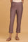 Light Purple Solid Slim Pants