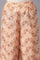 Brown Embroidered kurta-Peach Culottes Set