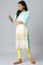 Blue Cotton Textured Ethnic kurta