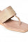 Aurelia PINK Embroidered Square Toe Wedge