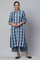 Blue kurta and Straight Pants Co-ord Set