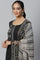 Black Printed kurta with Straight Palazzo and Dupatta