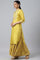 Yellow Embroidered With Sequin Work kurta And Glitter Printed Festive Culottes Set