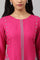 Dark Pink Embroidered A-Line kurta