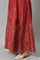 Red Prited Light Festive Skirt