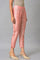 Light Pink Paisley Rayon Straight Kurta and Slim Pant Set