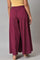 Purple Solid Women Culottes