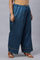 Persian Blue Straight Plus Size Parallel Pants