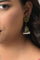 Golden Oxidised Floral Jhumki