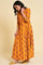 Yellow Multicolor Printed Angrakha kurta Set