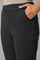 Black Solid Skinny Fit Denim Jeggings With Pintuck Detail