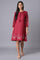 Deep Red Embroidered Dress