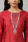 Deep Red Embroidered Festive kurta