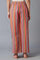 Bright Multicoloured Stripe Printed Parallel Pants