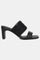 W Black Whole Foot Embroidered Square Toe Block Heel-Wdylan