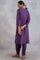 Purple Zardozi Embroidered kurta