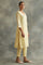 Yellow Cotton Silk Gota kurta