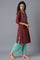 Brown kurta and Pink Palazzo Set