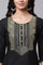 Black Zari Embroidered Festive Kurta