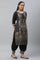 Black Hevy Festive Kurta, Salwar and Dupatta Set