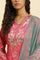 Pink Digital Printed Kurta, Pants And Dupatta Set