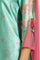 Sea Green Digital Printed Kurta, Pants & Dupatta Set