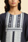 Blue Geometric Printed Rayon Straight Kurta and Slim Pant Set