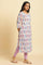 Ecru Straight Kurta In Bright Multi-Coloured Prints