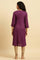 Purple Embroidered Heavy Festive Kurta