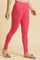 Pink Cotton Jersey Tights