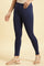 Ink Blue Cotton Jersey Lycra Tights