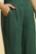 Green Embroidered Straight Pants