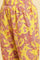 Yellow Floral Printed Cotton Kurta And Pants Co-Ord Set