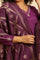 Purple Anarkali Festive Kurta, Parallel Pants And Dupatta Set