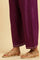 Purple Anarkali Festive Kurta, Parallel Pants And Dupatta Set