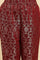 Maroon Rayon Jacquard Kurta And Pants Festive Set