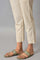 Beige Straight Fit Trouser Pants