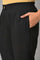 Black Straight Fit Plus Size Trouser Pants