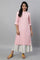 Baby Pink Solid kurta & Culottes Set