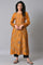 Dark Yellow Printed kurta