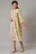 Green Printed Godget Plu Size Summer Dress